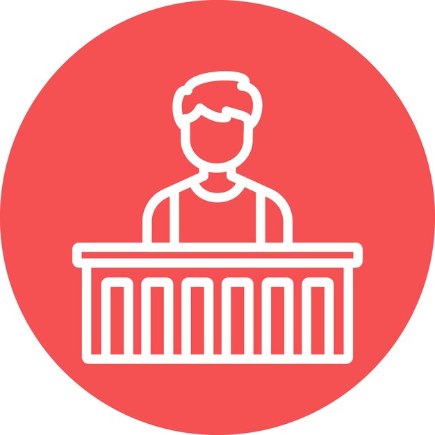 Premium Vector | Witness Icon Style