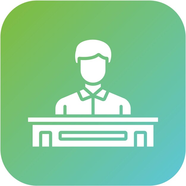 Premium Vector | Witness Icon Style