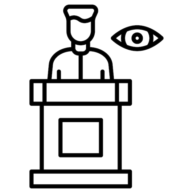 証人のベクトルイラスト