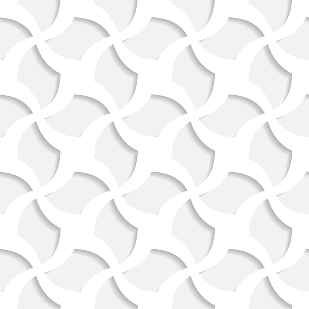 Witte 3d naadloze textuur vergelijkbaar met papieren origami decoratieve vector background