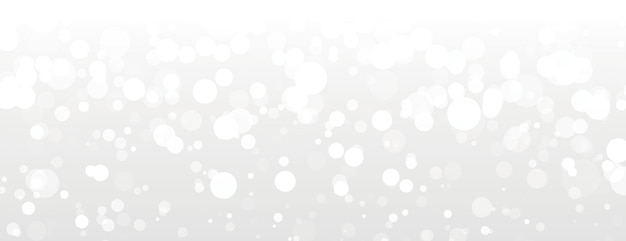 Witte achtergrond met een bokeh-stijl met zachte vervaagde cirkels vector