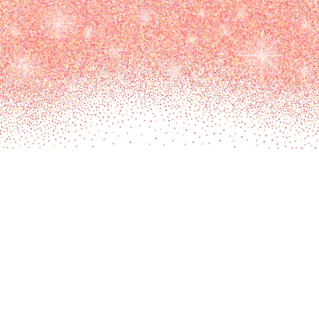 Witte achtergrond met roségouden glitters