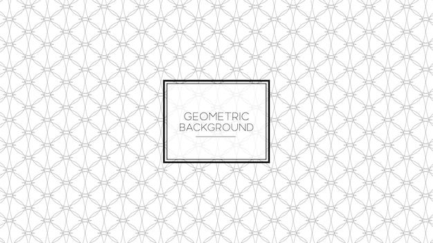 Witte achtergrond met zwarte gebogen lijnvormen geometrische vormen textuur herhalingspatroon