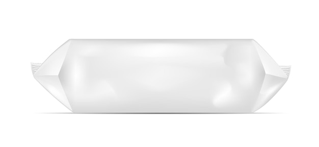 Witte blanco folie snackverpakking voor chips snoep en andere producten