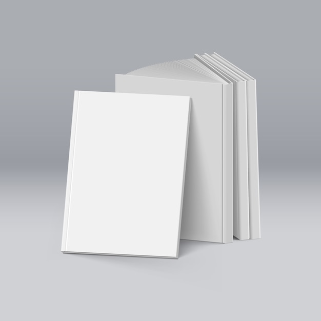 Vector witte boeken