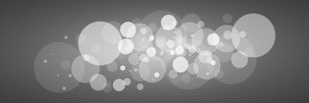 Witte bokeh-licht-effect van stof- en glitterdeeltjes