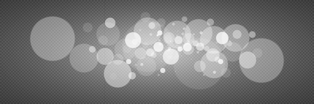 Witte bokeh-licht-effect van stof- en glitterdeeltjes