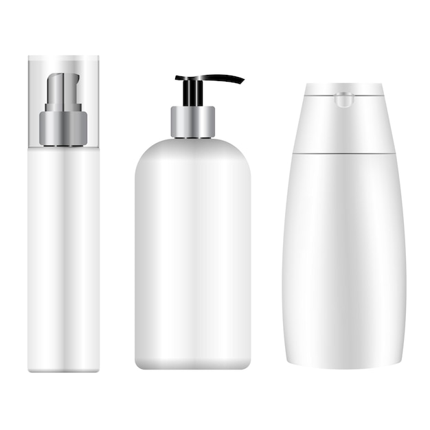 Witte cosmetische fles