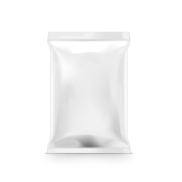 Witte doorzichtige plastic zakverpakking voor snack