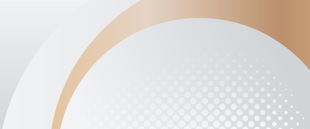 Witte en gouden vector abstracte geometrische vorm moderne banner voor website banners brochure posters flyer kaart en omslag