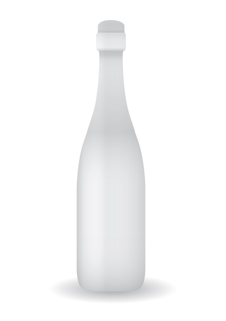 Witte fles sjabloon