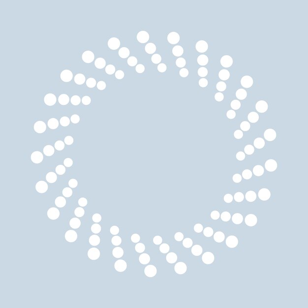 Witte gestippelde vorm Vector ontwerpelement eps10
