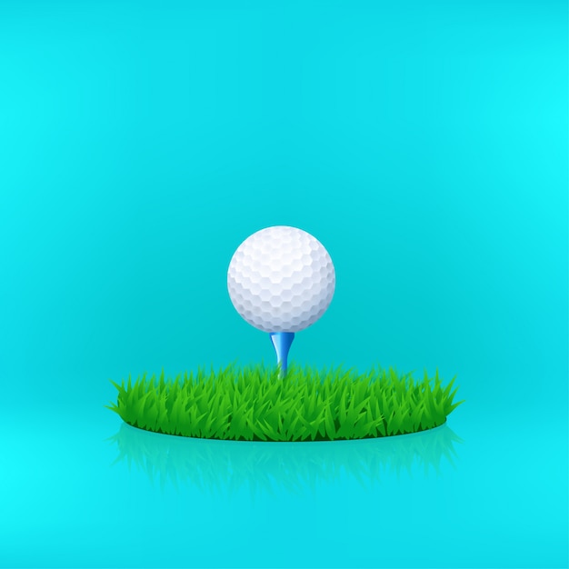 Witte golfbal 01