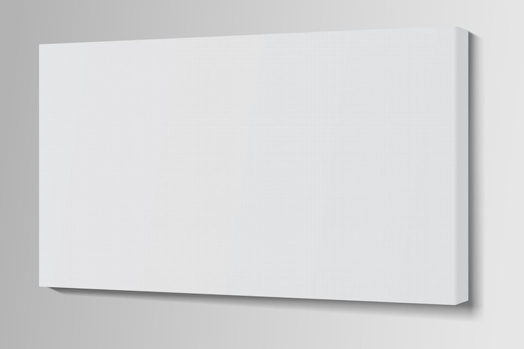 Vector witte lege canvas frame d vectorillustratie