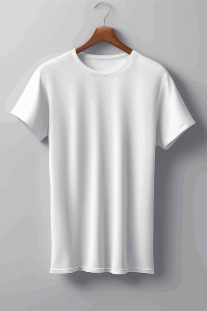 witte lege t-shirt geïsoleerd op een grijze achtergrond mockt shirts 3d renderingwitte lege t-shir