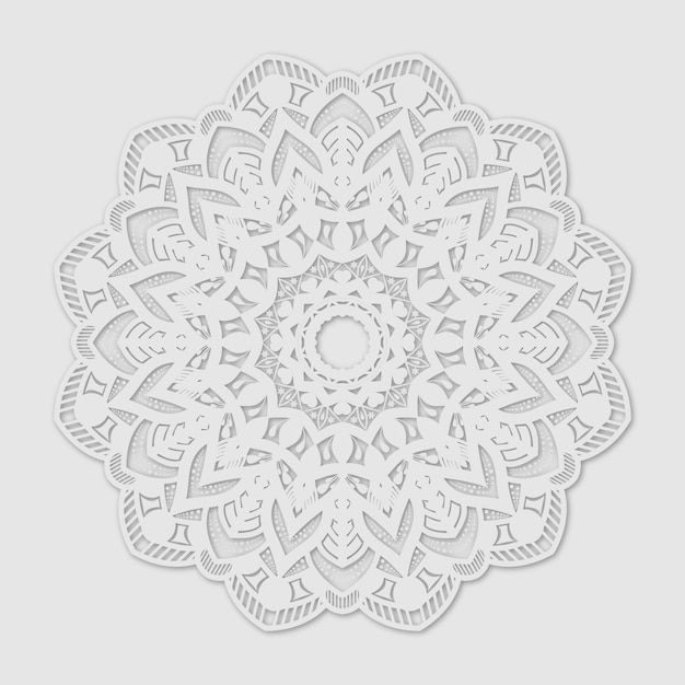 Vector witte mandala