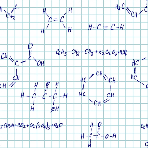 Witte notebook chemie