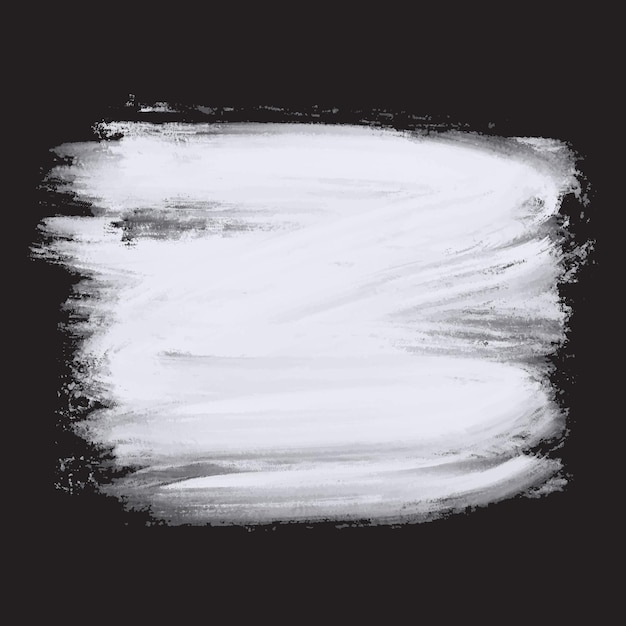 Witte olie acrylverf op zwarte achtergrond witte kunst penseel verf textuur te koop banner en visitekaartje vector illustrator