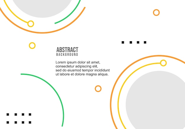 Witte omslagontwerp moderne abstracte achtergrond met cirkelelementenontwerp voor website van bestemmingspagina