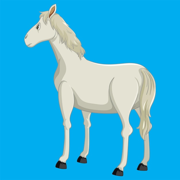 Witte paard silhouet Shire paard Silhouet IJslands paard Vector