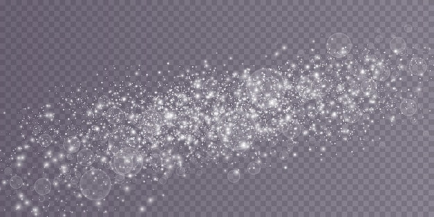 Witte png-stoflicht bokeh lichtlichten effect achtergrond kerst achtergrond van glanzend stof kerst gloeiend licht bokeh confetti en vonk overlay textuur voor uw ontwerp