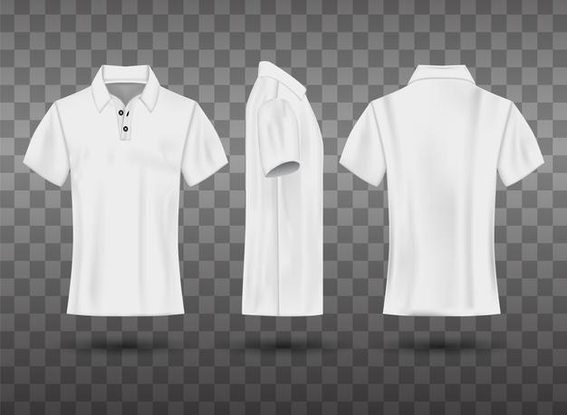 Witte polo shirt mockup