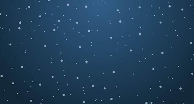 Witte sneeuw die op hemelsblauw naadloos patroon valt als achtergrond. vlakke stijl sneeuwval herhalende textuur voor wenskaart of banner. vector illustratie