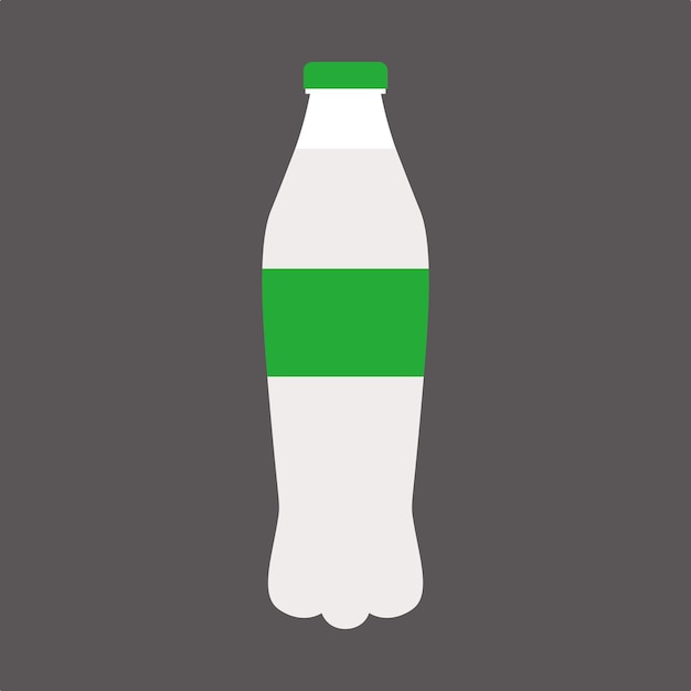 witte soda pictogram vectorillustratie