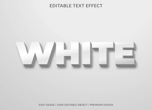 witte tekst effect stijlsjabloon