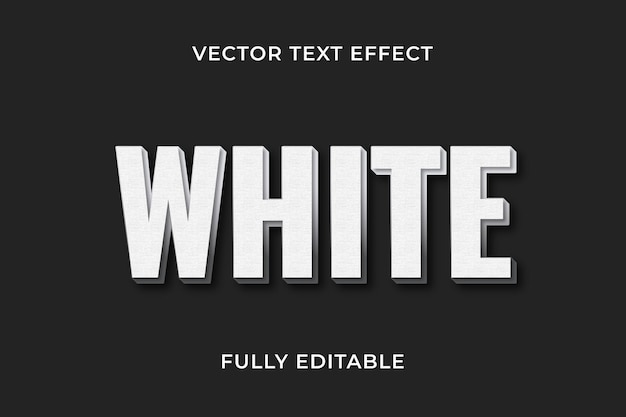 Vector witte teksteffect photoshop