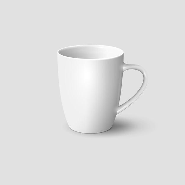 Witte theekop mockup koffiemok mockup sjabloon