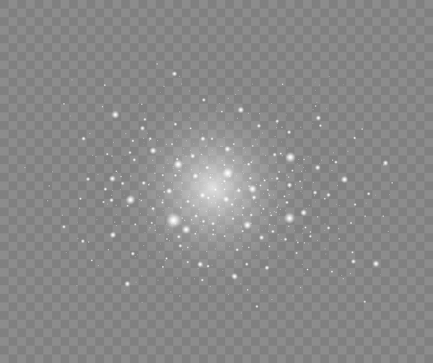 Witte vonken en glitter speciaal lichteffect Glow lichteffect