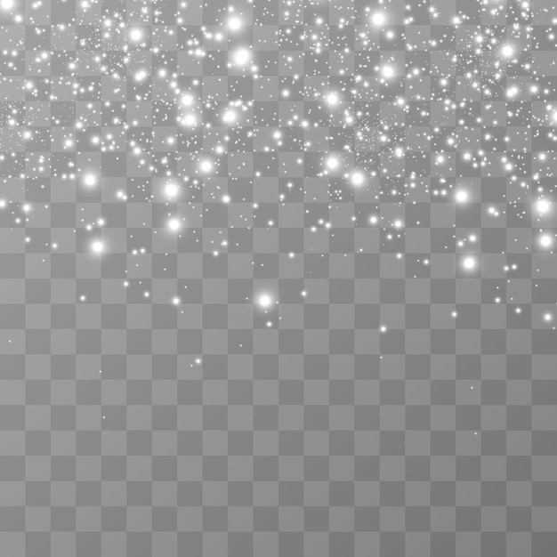 Witte vonken glitter speciaal lichteffect.