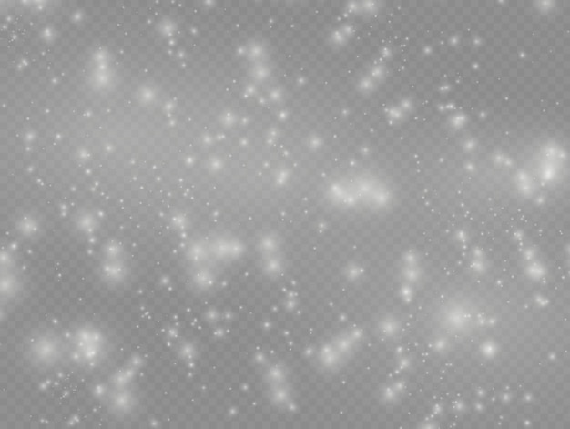 Witte vonken schitteren lichteffect sprankelende stofdeeltjes ster barstte met schittering xmas bokeh vector