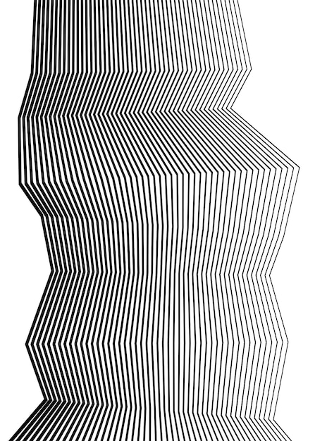 Witte zwarte achtergrond Lineaire ontwerpelementen Polygonale lijnen Beschermingslaag voor bankbiljetten certificaten sjabloon Vector Vectorlijnen van verschillende diktes van dun tot dik EPS 10