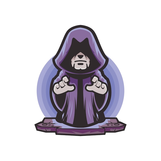 Wizard cartoon logo