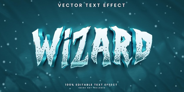 Wizard editable text effect