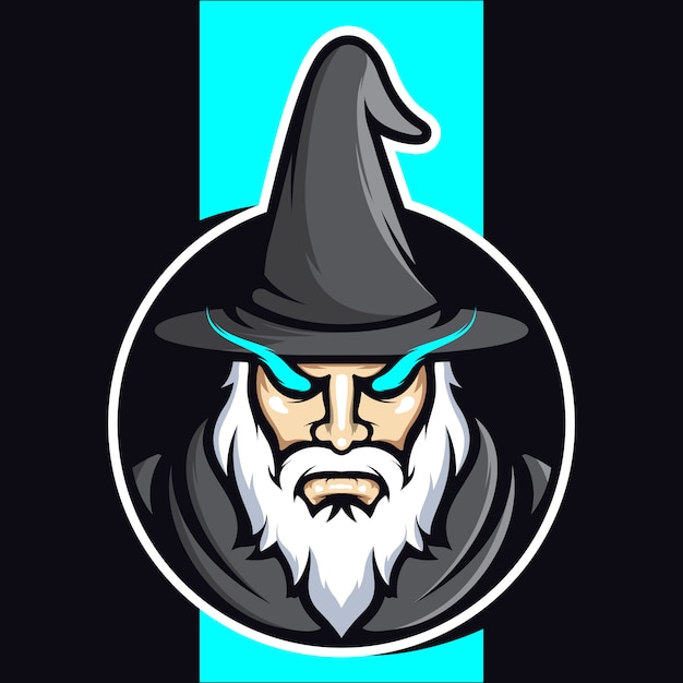 Wizard esports logo ontwerp