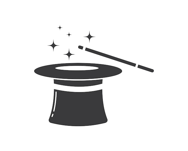 Wizard hat vector icon illustration design