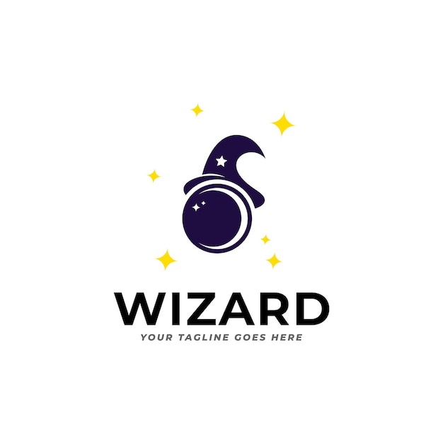 wizard logo pictogram ontwerpt illustratie