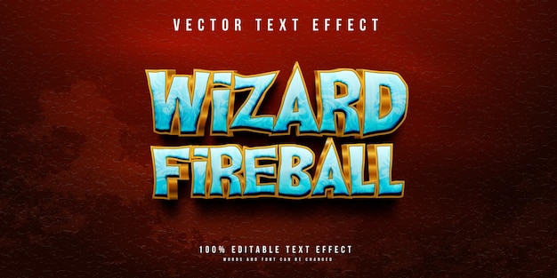 Wizard teksteffect sjabloon