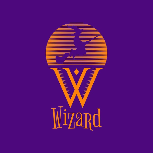 Wizard witch logo sign symbol icon