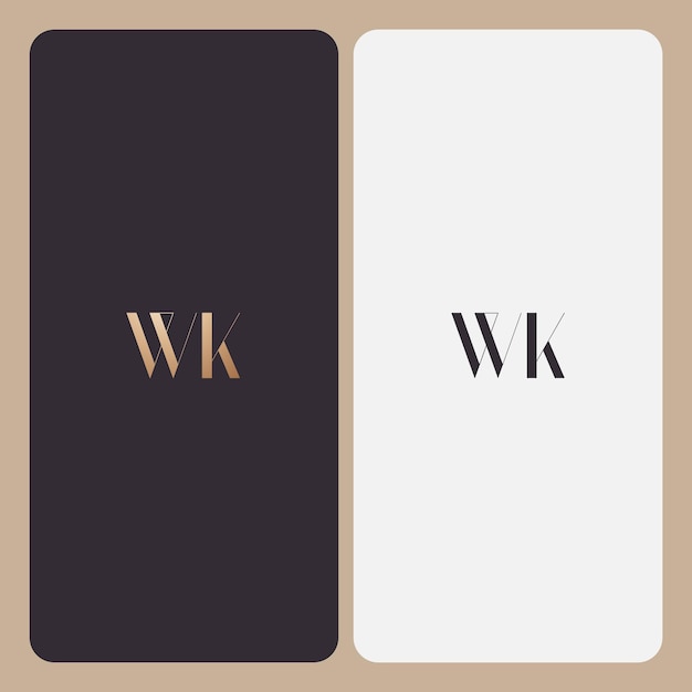 WK logo ontwerp vector afbeelding