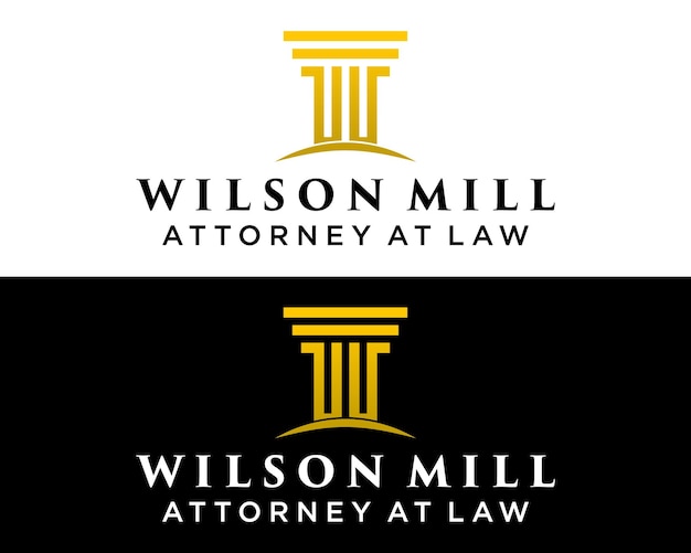 Дизайн логотипа адвокатского права с монограммой wm