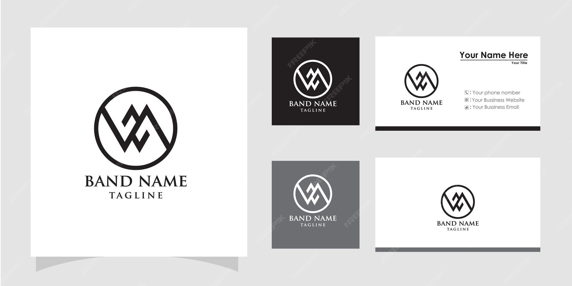 Premium Vector | Wm logo