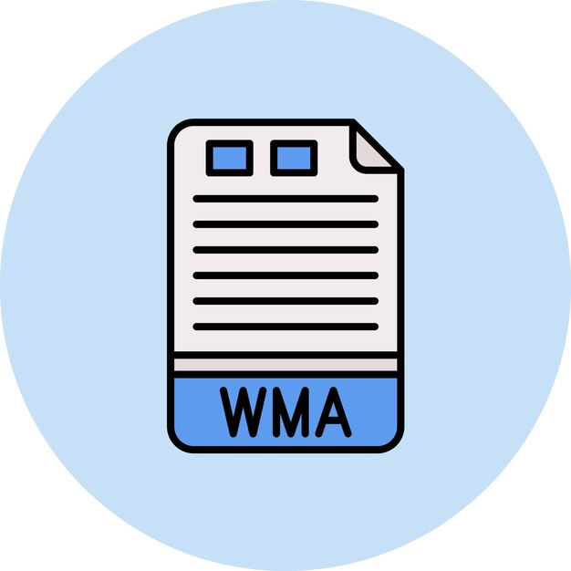 WMA フラットイラスト