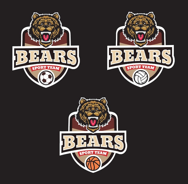 Woedend beer sport vector logo concept.