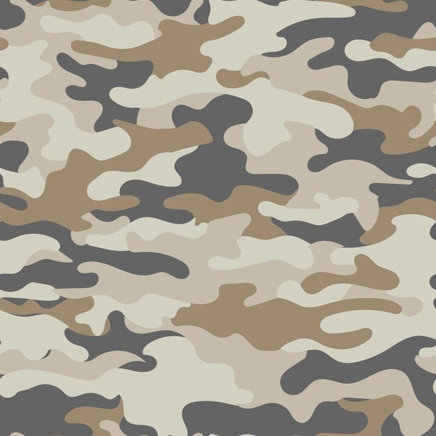 Woestijncamouflage militair patroon Vector camouflage patroon voor kledingontwerp