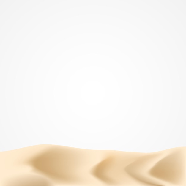 Vector woestijnillustratie van het midden-oosten op geïsoleerde achtergrond