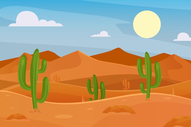 Woestijnlandschap - achtergrond voor videoconferenties